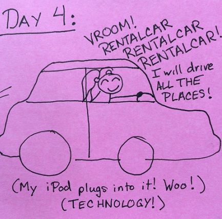 Clearly my car love is a fickle, fickle thing. Mostly because I only have an AUX plug in in my car.