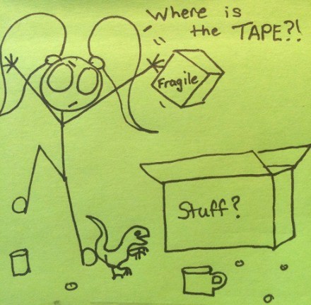 How does the tape always disappear?