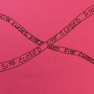 "Site Closed" is like "Caution" tape, but for the internet